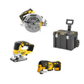 Pack 3 outils DeWalt 18V XR (solo) I Coffret T-STAK poignée télescopique DCS570 + DCS334 + DCS355 + DWST83347-1 ✨Comme neuf