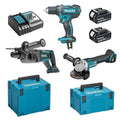 Pack 3 outils Makita 18V Li-Ion LXT + 2 batteries 4Ah I Coffret MAKPAC DLX3078MJ ✨Comme neuf