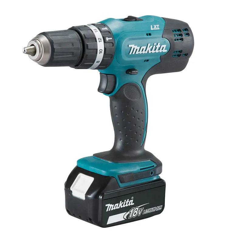 Perceuse visseuse à percussion Makita 18V Li-Ion LXT + 2 batteries 3Ah en coffret DHP453SFE ✨Comme neuf