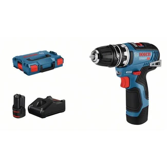 Perceuse visseuse Bosch pro 12V Li-Ion 35Nm + 2 batteries 3Ah I Coffret L-BOXX GSR 12V-35 FC ✨Comme neuf