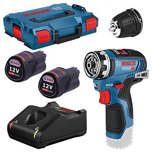 Perceuse visseuse Bosch pro 12V Li-Ion 35Nm + 2 batteries 3Ah I Coffret L-BOXX GSR 12V-35 FC ✨Comme neuf