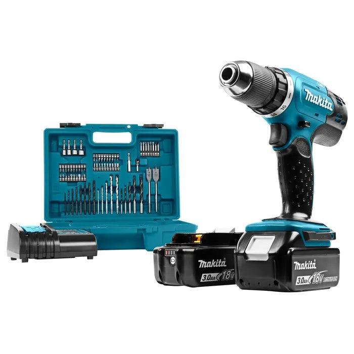 Perceuse visseuse Makita 18V Li-Ion + 2 batteries 3Ah en coffret DDF453SFX1 ✨Comme neuf