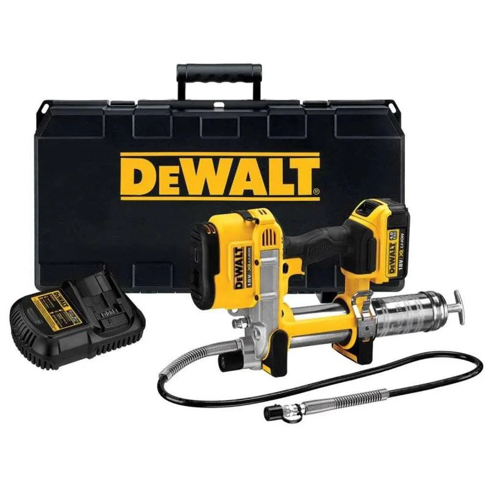 Pompe à graisse DeWalt 18V Li-Ion 690bar + 1 batterie 4Ah en coffret DCGG571M1-QW ✨Comme neuf