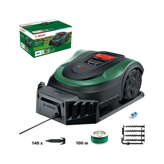 Tondeuse robot Bosch pro 18V avec batterie intégrée + station de charge Indego XS 300 ✨Comme neuf