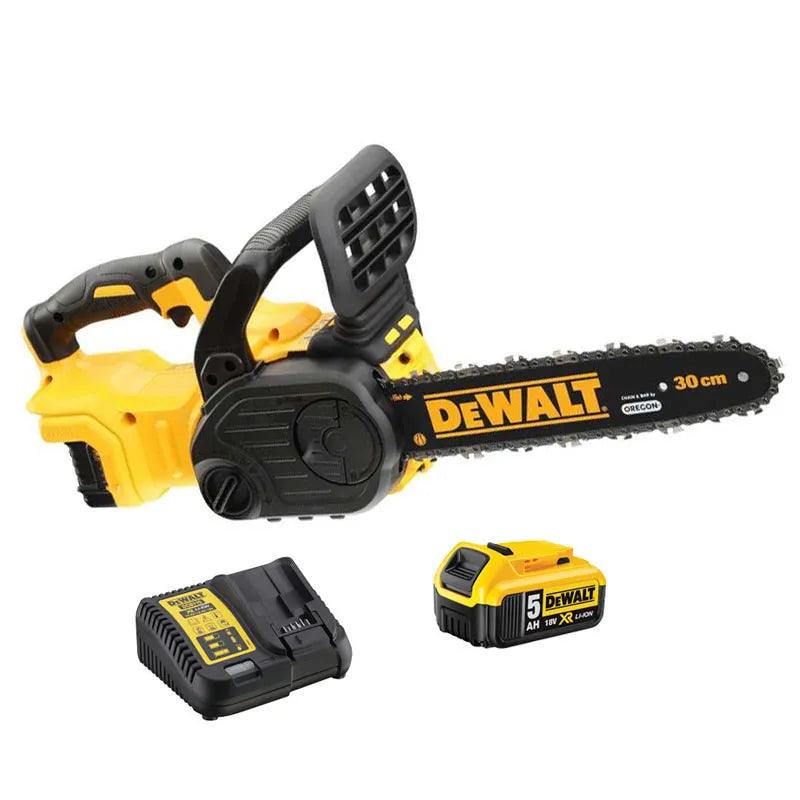 Tronçonneuse d'élagage DeWalt 18V / 54V  Li-Ion XR guide 30cm + 1 batterie 5Ah DCM565P1-QW ✨Comme neuf