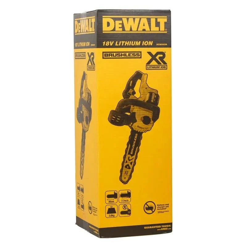 Tronçonneuse d'élagage DeWalt 18V / 54V  Li-Ion XR guide 30cm + 1 batterie 5Ah DCM565P1-QW ✨Comme neuf