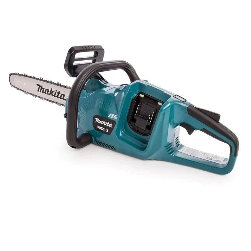 Tronçonneuse d'élagage Makita 36V Li-Ion (2 x 18V) LXT guide 35cm + 2 batteries 3Ah DUC353RF2 ✨Comme neuf