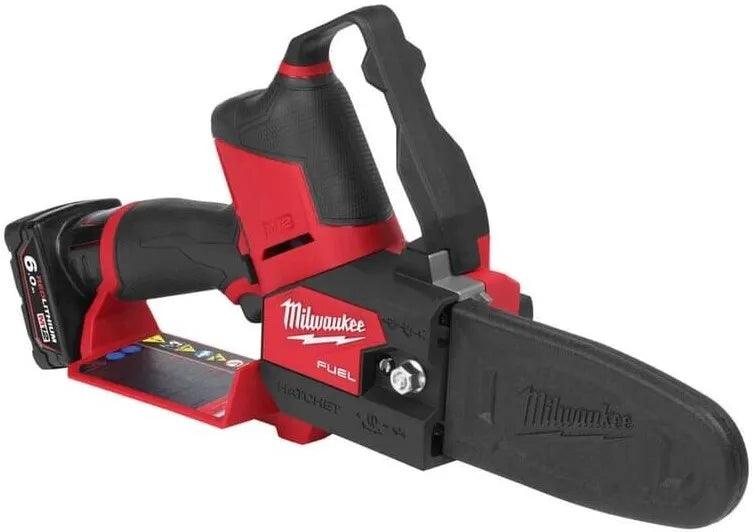 Tronçonneuse d'élagage Milwaukee 12V Li-Ion FUEL + 2 batteries 6Ah I Coffret HDBOX M12FHS-602X