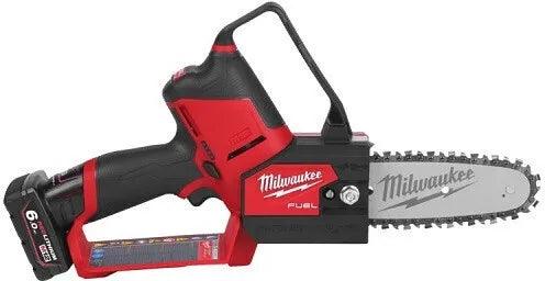 Tronçonneuse d'élagage Milwaukee 12V Li-Ion FUEL + 2 batteries 6Ah I Coffret HDBOX M12FHS-602X